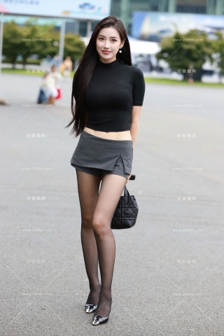 苗条高挑长腿黑丝