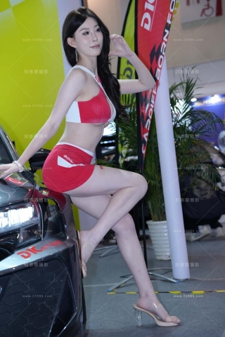 包臀短裙性感车模 【图片➕视频】