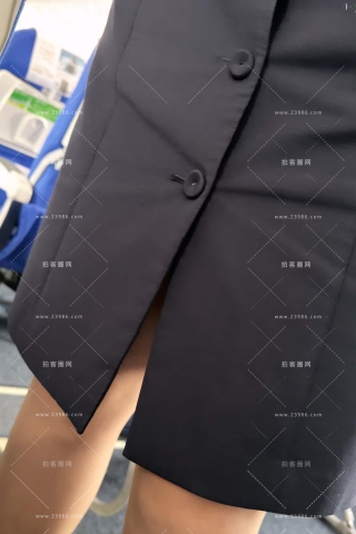 MU空姐性感连衣裙制服咖丝超近震撼