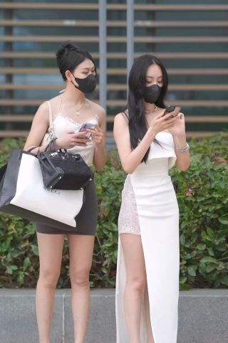 包臀裙好身材美女