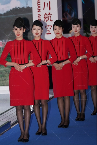 航空大会的红裙嘿丝