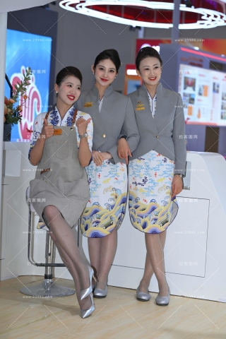 cata航空大会-三位海航空姐